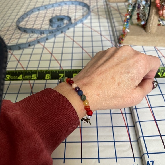 Chakra Bracelet with natural stones Reiki infused - Picture 12 of 12
